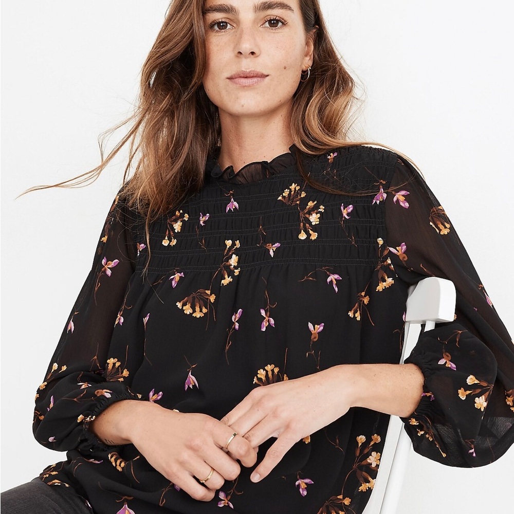 Madewell Ruffle Collar Top